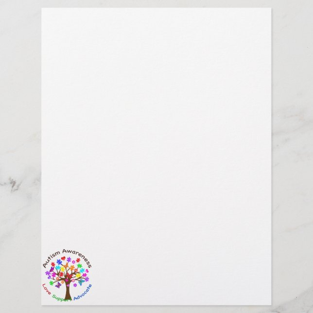 Lámina Árbol de conciencia del autismo (Anverso)