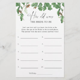 Lámina Árbol de maíz - ¿Cuántos años tenía la novia para