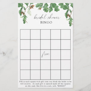 Lámina Árbol de maíz - juego de bingo de ducha de novia