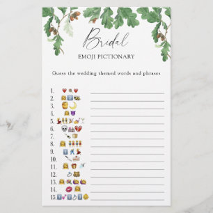 Lámina Árbol de maíz - juego de emoji de ducha de novia