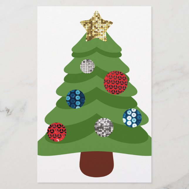Lámina árbol de navidad de emoji (Anverso)