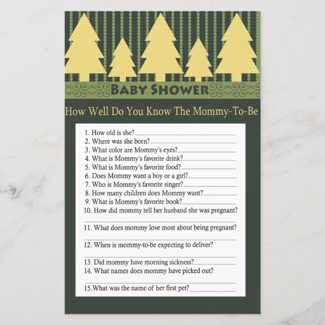 Lámina Árbol de Navidad dorado ¿qué tan bien conoces el j (Anverso)