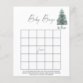 Lámina árbol de Navidad - juego de bingo para bebés