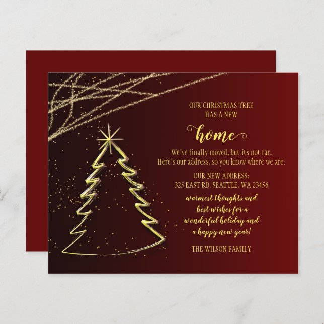 Lámina Árbol de Navidad presupuestado que hemos movido la (Anverso / Reverso)