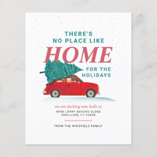 Lámina Árbol de Navidad Presupuesto Coche Rojo Nos hemos