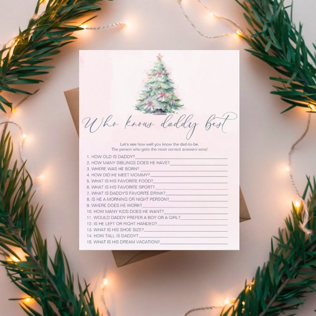 Lámina Árbol de navidad rosa que conoce mejor a papá (Subido por el creador)