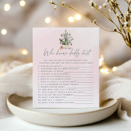 Lámina Árbol de navidad rosa que conoce mejor a papá