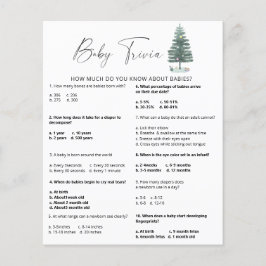 Lámina Árbol de Navidad - Trivia de bebé