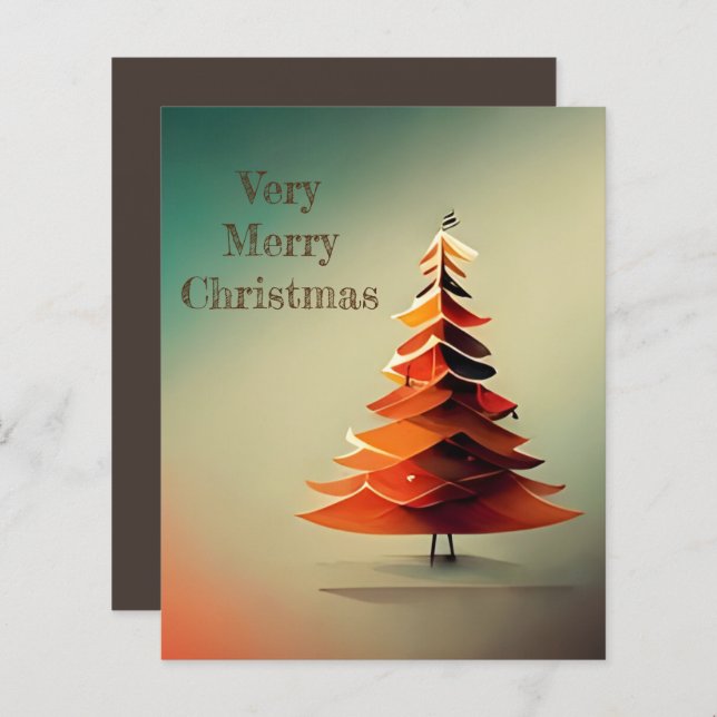 Lámina Árbol de pino moderno (Anverso / Reverso)