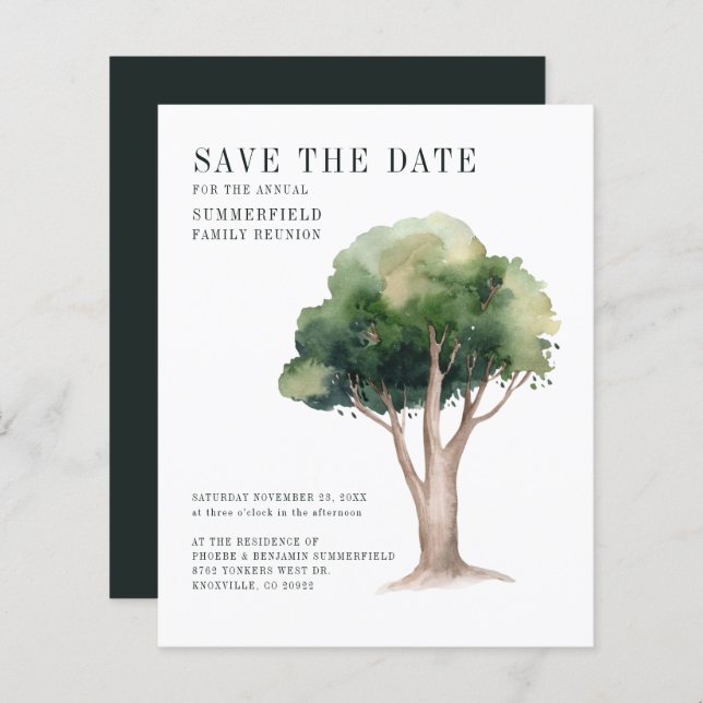 Lámina Árbol de Reunión Familiar Anual de Presupuesto (Anverso / Reverso)