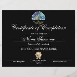 Lámina Árbol de vida del certificado de terminación