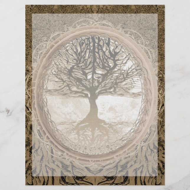 Lámina Árbol viviente pacífico (Anverso)