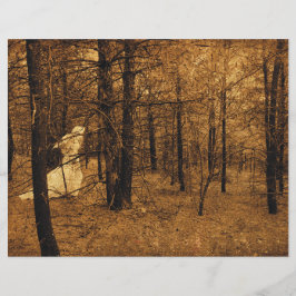 Lámina Árboles del bosque de Angel Brown vintage gótico