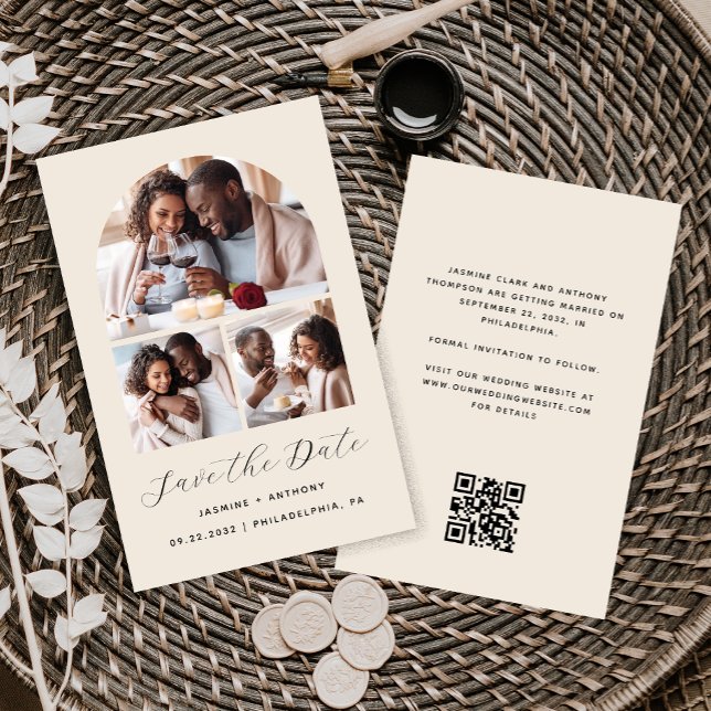 Lámina Arco de presupuesto Beige de 3 Collages de fotos G (Subido por el creador)