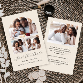 Lámina Arco de presupuesto Beige de 4 Collages de fotos G