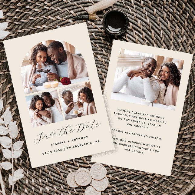 Lámina Arco de presupuesto Beige de 4 Collages de fotos G (Subido por el creador)