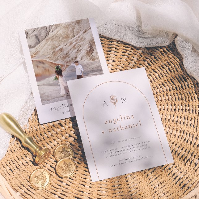 Lámina Arco de Terracotta y Boda fotográfico Minimalista  (Subido por el creador)