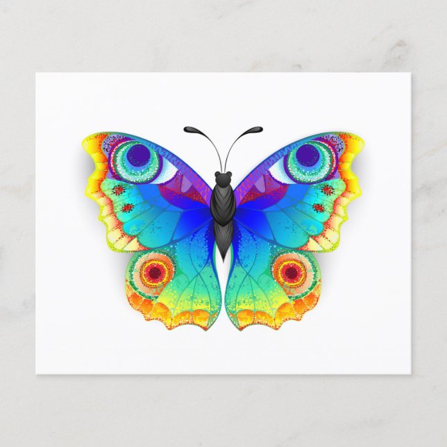 Lámina Arcoiris mariposa Peacock Eye (Anverso)