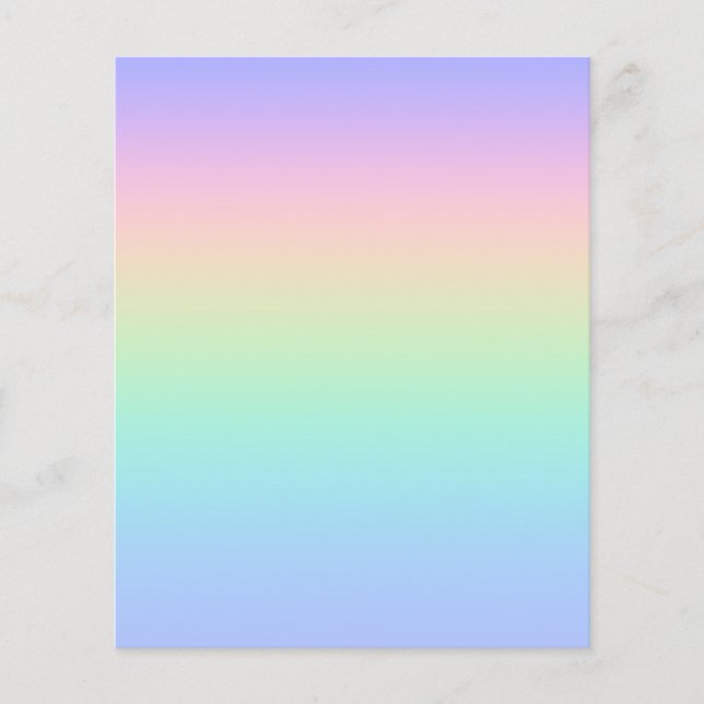 Lámina Arcoiris pastoral (Anverso)