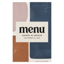 Aroma abstracto, marina + rosa contemporáneo