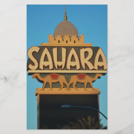 Lámina Arquitectura emblemática del casino Sahara de Las