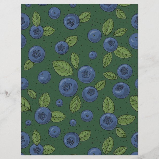 Lámina Arroz azul en verde oscuro (Anverso)