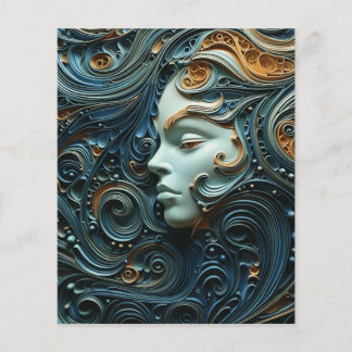 Lámina Arte 3D de Moonlit Woman