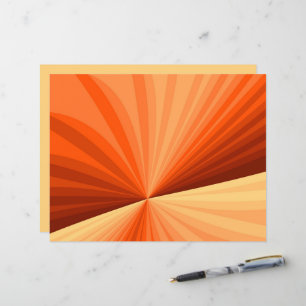 Lámina Arte abstracto moderno naranja rojo vainilla fract