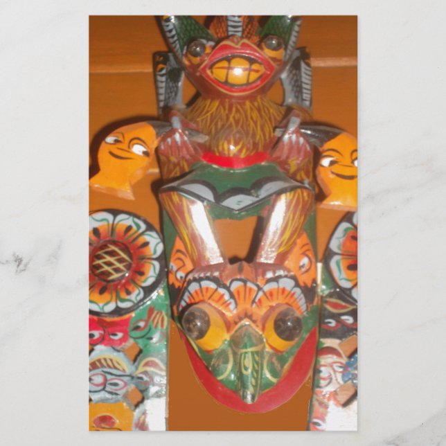 Lámina Arte cultural único - Diseño ceilandés/indonesio (Anverso)