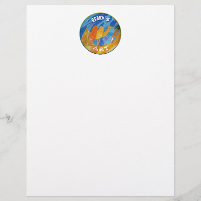 Lámina Arte de camello por niños (Anverso)