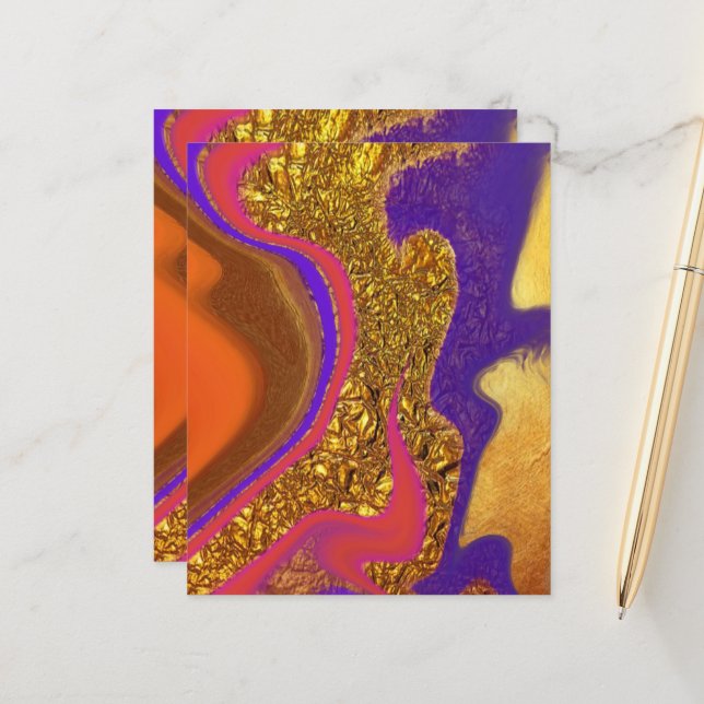 Lámina arte de color vibratorio (Anverso/Reverso In Situ)