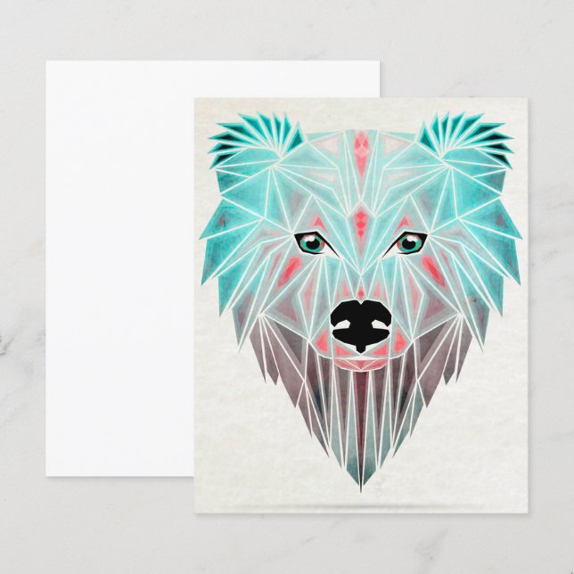 Lámina Arte de dibujo de oso polar | Gran regalo (Anverso / Reverso)