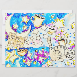 Lámina Arte de Gatito