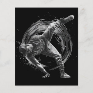 Lámina Arte de movimiento monocromo de estilo urbano