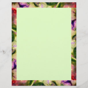 Lámina Arte de naturaleza verde morado hermoso