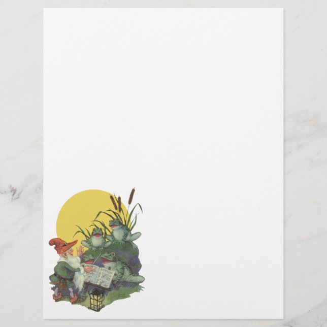 Lámina Arte de portada de la revista de música de época,  (Anverso)