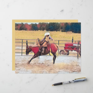 Lámina Arte de Rodeo Occidental