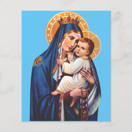 Lámina Arte Devocional de Nuestra Señora del Monte Carmel