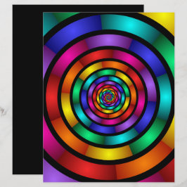 Lámina Arte fractal moderno y psicodélico