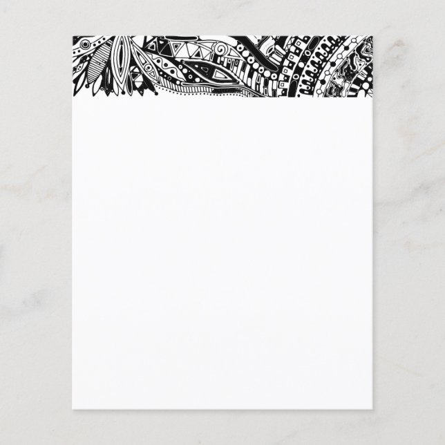 Lámina Arte Geométrico Negro Y Blanco 15 (Anverso)