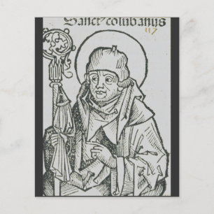 Lámina Arte gráfico sagrado celta de Santa Columba de Ion