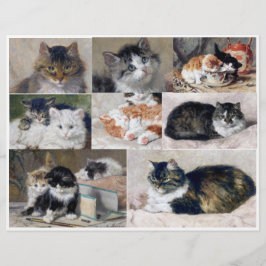Lámina Arte para gatos y gatitos por Henriette Ronner