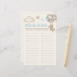 Lámina Artículo de bebé juego para Baby Shower