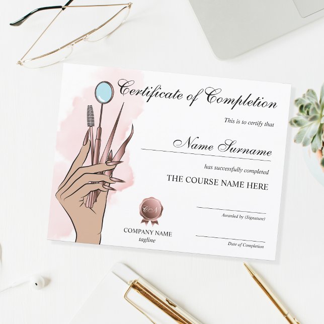 Lámina Artista de maquillaje latigazos Curso de belleza o (Subido por el creador)