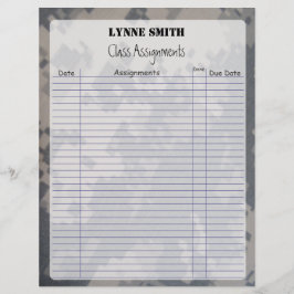 Lámina Asignaciones de clases Camoflauge ACU