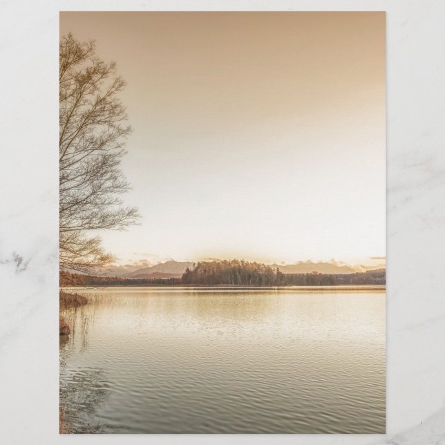 Lámina Atardecer Osterseen (Anverso)