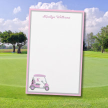 Atractivo Tema De Golf Rosa Estacionamiento Person