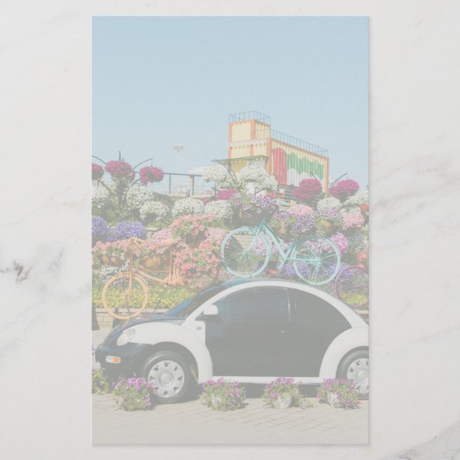 Lámina Auto del Miracle Garden de Dubai (Anverso)