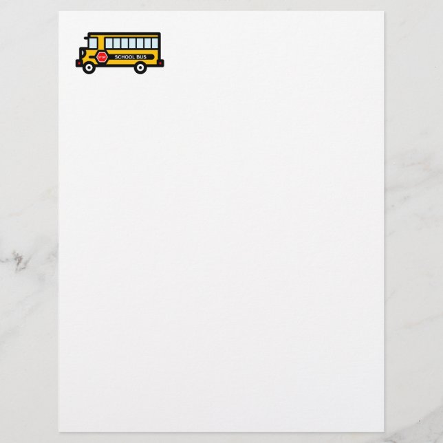 Lámina Autobús escolar (Anverso)