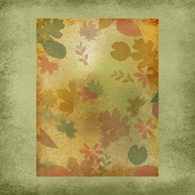 Lámina Autumn Aura deja papel de libro de papel (Subido por el creador)